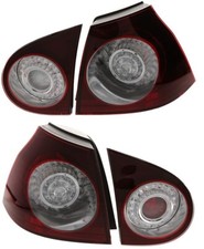 Para VW GOLF 5 V 2003- Conjunto de lanternas traseiras de LED originais vermelho cereja/preto comprar usado  Enviando para Brazil