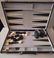Backgammon koffer schwarz gebraucht kaufen  Deutschland