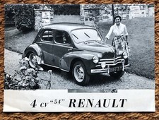 brochure vintage années 50 RENAULT 4 cv "54" prospekt folder comprar usado  Enviando para Brazil