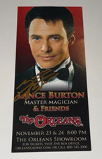 Lance burton signed for sale  USA