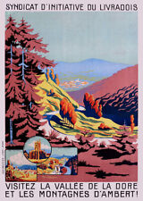 Affiche touristique vallée d'occasion  Aulnoye-Aymeries