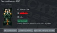 Wacken 2025 tickets gebraucht kaufen  Borgstedt
