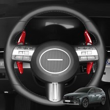 Usado, Conjunto de pás de câmbio de volante de fibra de carbono vermelho real para Hyundai Tucson 2025 comprar usado  Enviando para Brazil