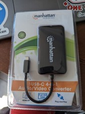 Conversor de áudio/vídeo MANHATTAN USB-C 4 em 1 comprar usado  Enviando para Brazil