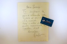 Autografo marcello dudovich usato  Italia