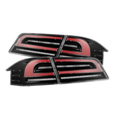 Para 2012-21 Tesla Model S AlphaRex LUXX Series lanternas traseiras de LED carcaça preta comprar usado  Enviando para Brazil
