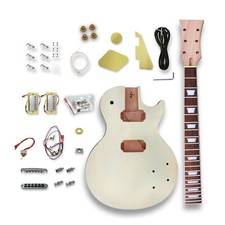 Kit de guitarra elétrica inacabado pescoço 22 trastes traste jacarandá e corpo de guitarra faça você mesmo comprar usado  Enviando para Brazil