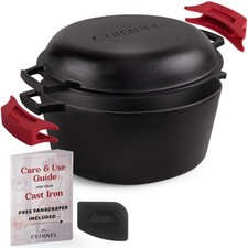 FORNO HOLANDÊS DE FERRO FUNDIDO CUISINEL 7 QUARTOS PRÉ-TEMPERADO 2 EM 1 MULTI-FOGÃO - PRETO comprar usado FORNO HOLANDÊS DE FERRO FUNDIDO CUISINEL 7 QUARTOS PRÉ-TEMPERADO 2 EM 1 MULTI-FOGÃO - PRETO comprar usado  Enviando para Brazil