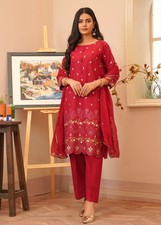 Red embroidered salwar for sale Red embroidered salwar for sale  LONDON