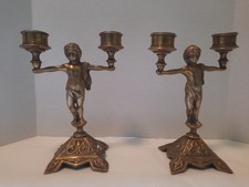 Brass cherub candle for sale  Jacksonville