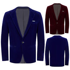 Usado, Blazer masculino de veludo slim fit jaqueta casaco casamento negócios jantar terno blazer comprar usado  Enviando para Brazil