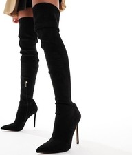 Black faux suede for sale  BRISTOL