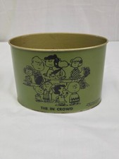 Peanuts Snoopy Charlie Brown Pequena Mesa de Lixeira Caixa de Correio de Metal Vintage -, usado comprar usado  Enviando para Brazil