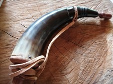 Pulverhorn echtem rinderhorn gebraucht kaufen  Schiffweiler