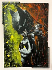 Quadro batman dipinto usato  Uta