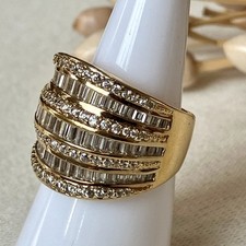 Qvc diamonique gold for sale  ST. AUSTELL