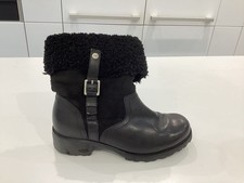fur cuff ankle boots for sale  OTLEY