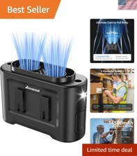 Usado, Ventilador de cintura recarregável AMACOOL com motor duplo - solução de resfriamento definitiva comprar usado  Enviando para Brazil