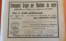 Pubblicità singer 1913 usato  Crescentino