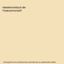 Handwörterbuch finanzwirtscha gebraucht kaufen  Trebbin