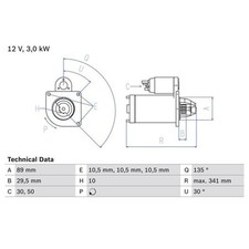 Bosch starter 0986017750 gebraucht kaufen  Idar-Oberstein