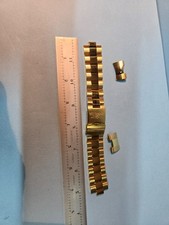 PULSEIRA RELÓGIO genuína INVICTA aço inoxidável 22mm / tom dourado, usado comprar usado  Enviando para Brazil