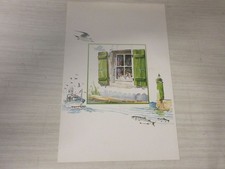 Carte postale aquarelle d'occasion  Orry-la-Ville