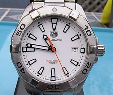 TAG Heuer Aquaracer 300M WBD1111.BA0928 caixa de mostrador branco e livro 41mm, usado comprar usado  Enviando para Brazil