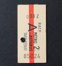 Ancien ticket paris d'occasion  Nantes-
