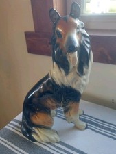Estatueta vintage de cerâmica Rough Collie 11" Alemanha Ocidental comprar usado  Enviando para Brazil