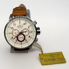 Invicta S1 Rally masculino 48mm cronógrafo quartzo mostrador marfim pulseira de couro relógio comprar usado Invicta S1 Rally masculino 48mm cronógrafo quartzo mostrador marfim pulseira de couro relógio comprar usado  Enviando para Brazil