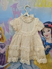 Girls dress whit for sale  NUNEATON