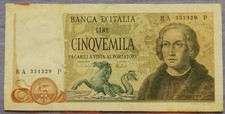 5000 lire colombo usato  Serino