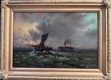 Antique 1875 oil for sale  DONCASTER