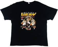 Camisa preta NBA Miami Heat Y2K Lebron James Dwayne Wade Chris Bosh Big 3; 2XL comprar usado  Enviando para Brazil