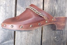 Pantoletten holz clogs gebraucht kaufen  Norderstedt