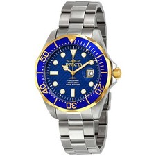 Relógio masculino Invicta Grand Diver mostrador azul fibra de carbono 12566, usado comprar usado  Enviando para Brazil