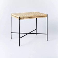 Woven ottoman black for sale  Chicago