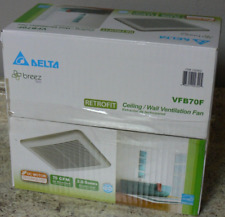 Usado, Ventilador de parede de teto NIOB Delta Breeze Slim retrofit VFB70F novo comprar usado  Enviando para Brazil