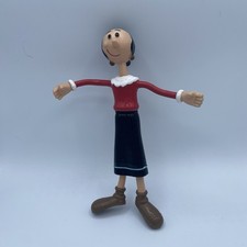 Vintage 1999 KFS Popeye’s Olive Oyl 7" Azeite Dobrável Figura Poseable comprar usado  Enviando para Brazil