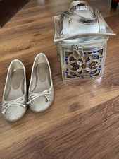 Borsa ballerine oro usato  Italia