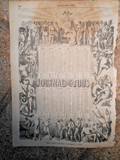 Vieux papier calendrier d'occasion  Saint-Hilaire-des-Loges