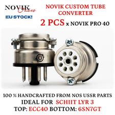 Conversor de tubo ECC40 para 6SN7GT para Schiit Lyr3 Amp tubo adaptador Novik PRO40 2 peças comprar usado  Enviando para Brazil