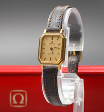 Vintage 1984 [Quase Perfeito/Caixa] Omega De Ville Cal.1387 Ouro Quartzo 18mm Feminino comprar usado  Enviando para Brazil