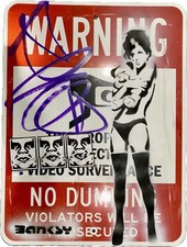 Banksy Obey Graffiti Arte Pop Oso de Peluche Niña Letrero de Calle Pintura (2015) segunda mano  Embacar hacia Mexico