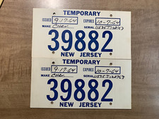 Vintage temporary tags for sale  Matawan