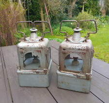 Pair railway lamps. for sale  MALTON