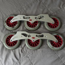 Quadros de skate em linha 125 mm 3 rodas 12,25 pol. Montagem de 165 mm ou 195 mm, patins  comprar usado Quadros de skate em linha 125 mm 3 rodas 12,25 pol. Montagem de 165 mm ou 195 mm, patins  comprar usado  Enviando para Brazil