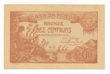 Usado, PORTUGAL 10 Centavos Nota de Bronze - Casa da Moeda 1917 P. 96 aUnc comprar usado  Enviando para Brazil