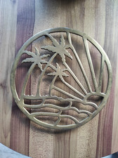 Plat vintage laiton d'occasion  Corbeil-Essonnes